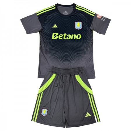 Aston Villa Keeper Barn Drakt 2025-26 Svart Kortermet Aston Villa Keeper Barn Drakt 2025-26 Svart Kortermet